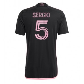 Inter Miami Sergio Busquets #5 Koszulka Wyjazdowych 2023-24 Krótki Rękaw